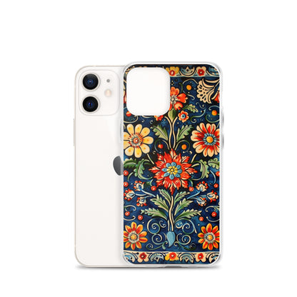iPhone Case Colorful Flowers Boleslawiec Pottery Tile