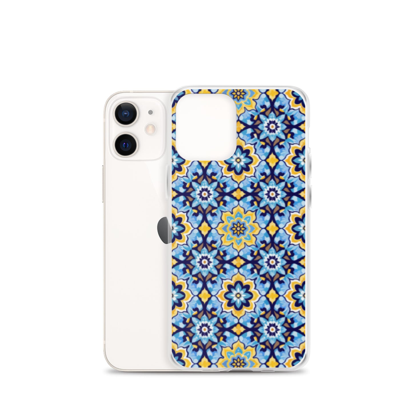 iPhone Case Kashi Tiles Yellow & Light Blue