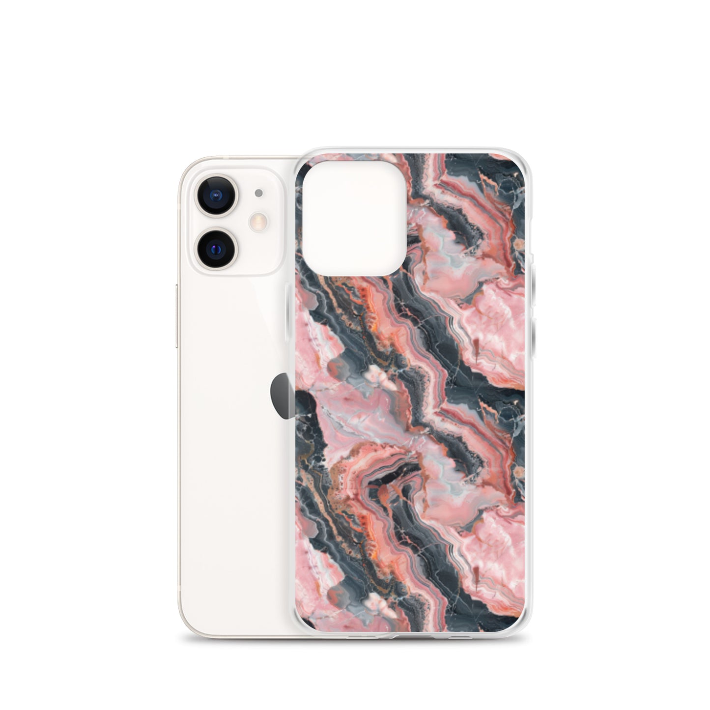 iPhone Case Pink Picasso Marble Pattern
