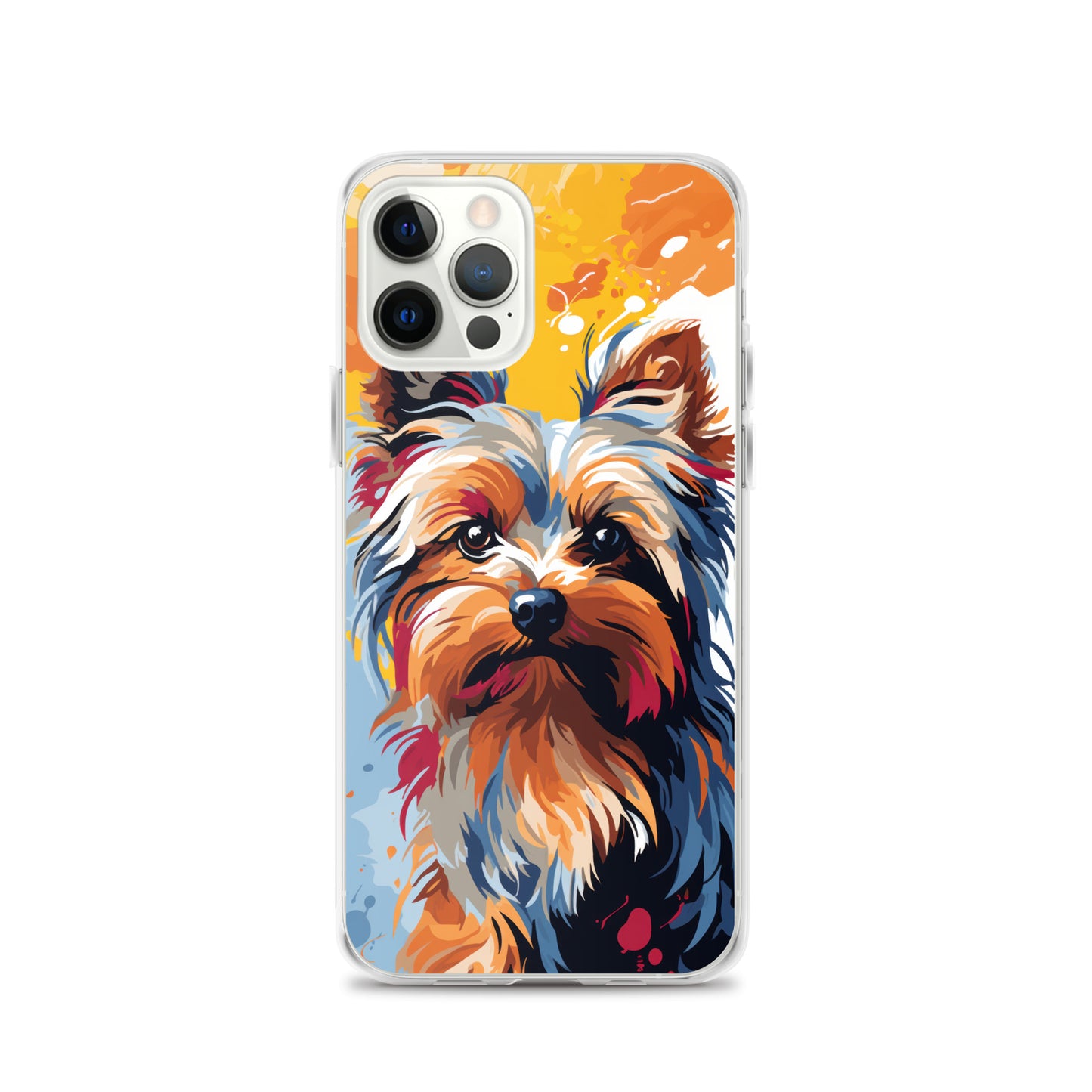 iPhone Case Painted Yorkshire Terrier Yellow