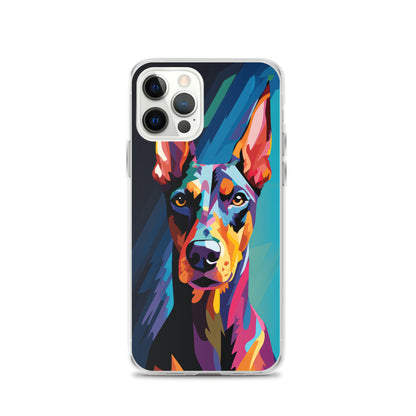 iPhone Case Painted Doberman Pinscher