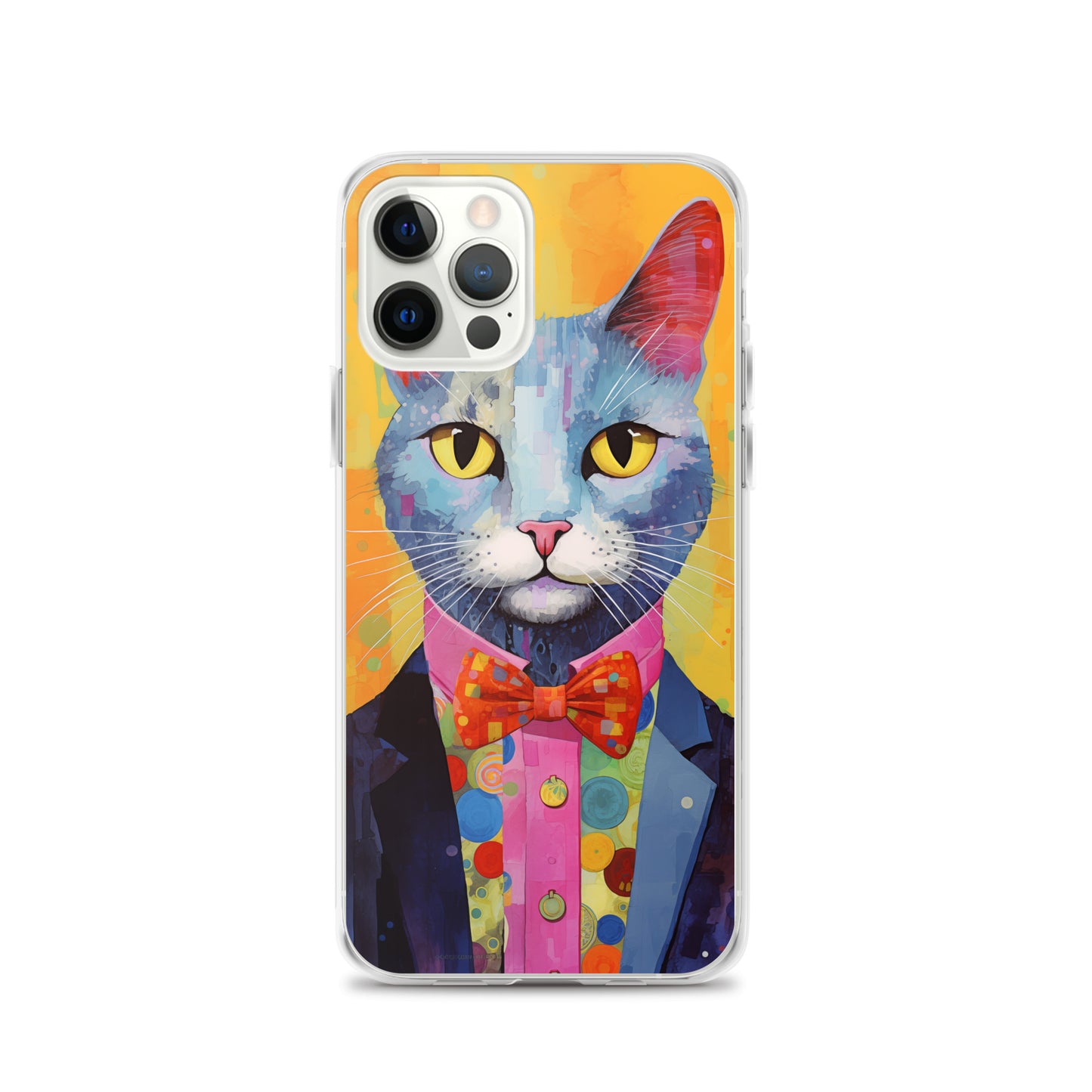 Fancy Colorful Kitty Cat iPhone Case