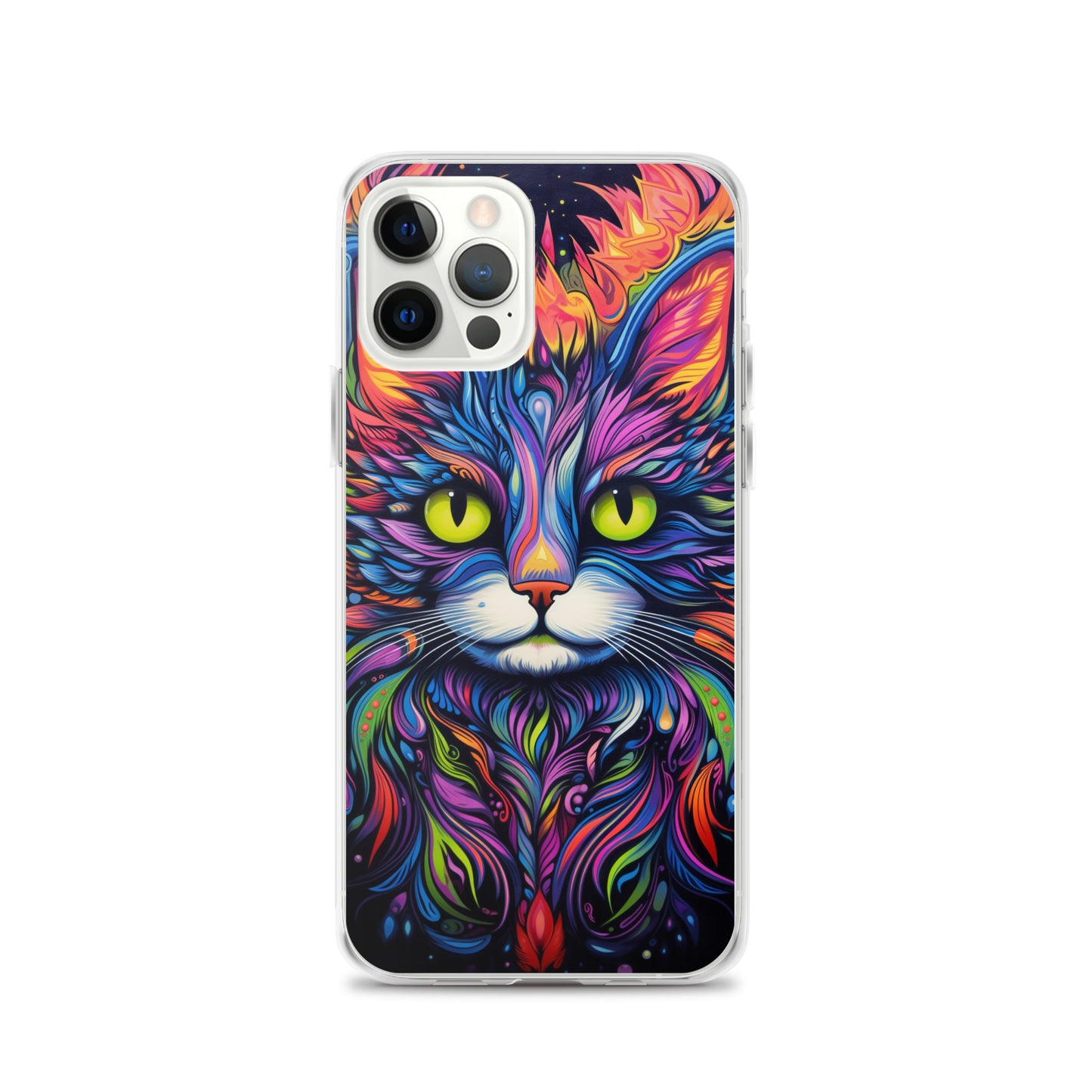 Psychedelic Cat iPhone Case