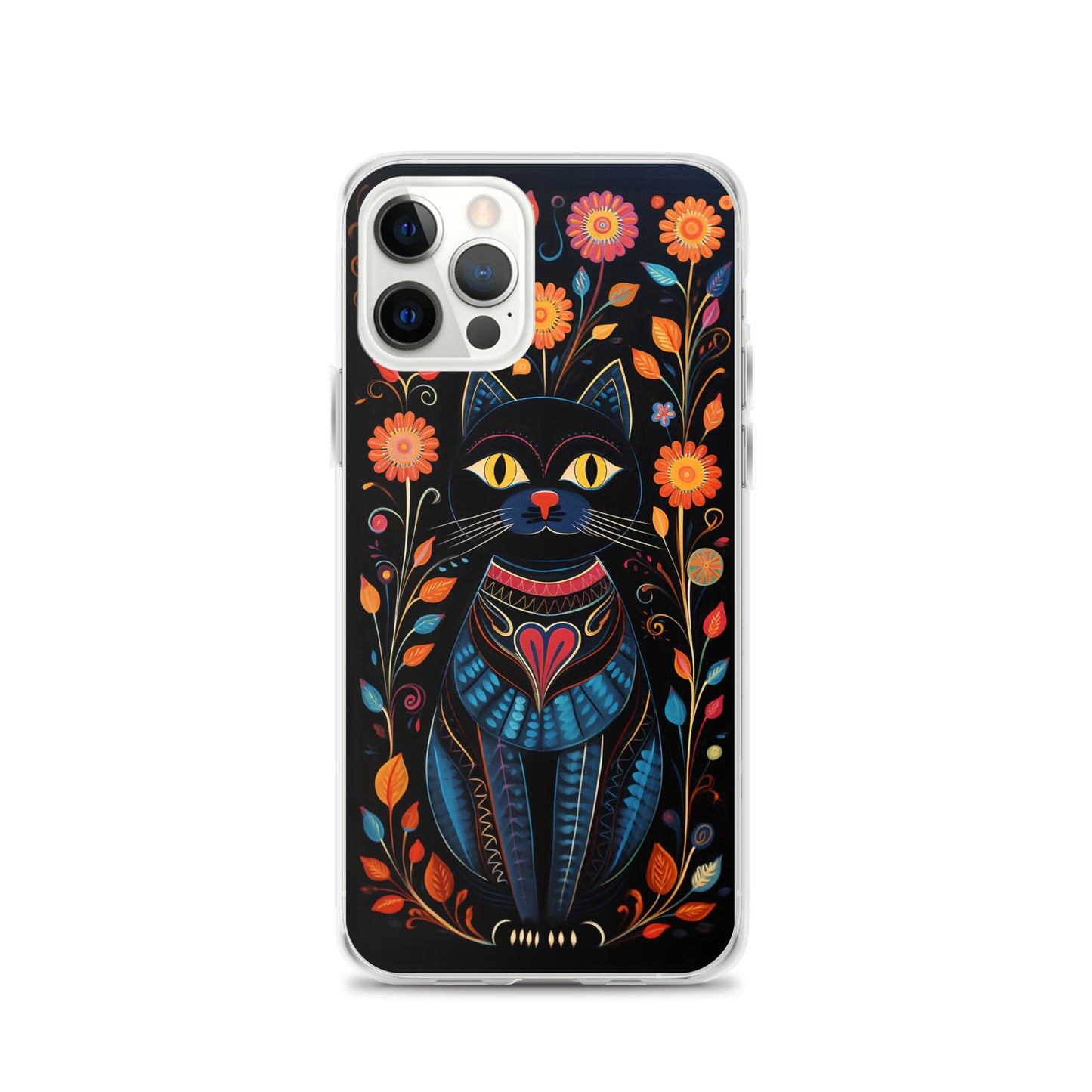 Folk Art Kitty Cat iPhone Case