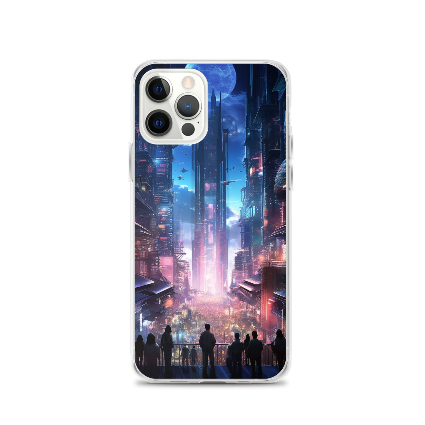 Cyberpunk Cityscape iPhone Case