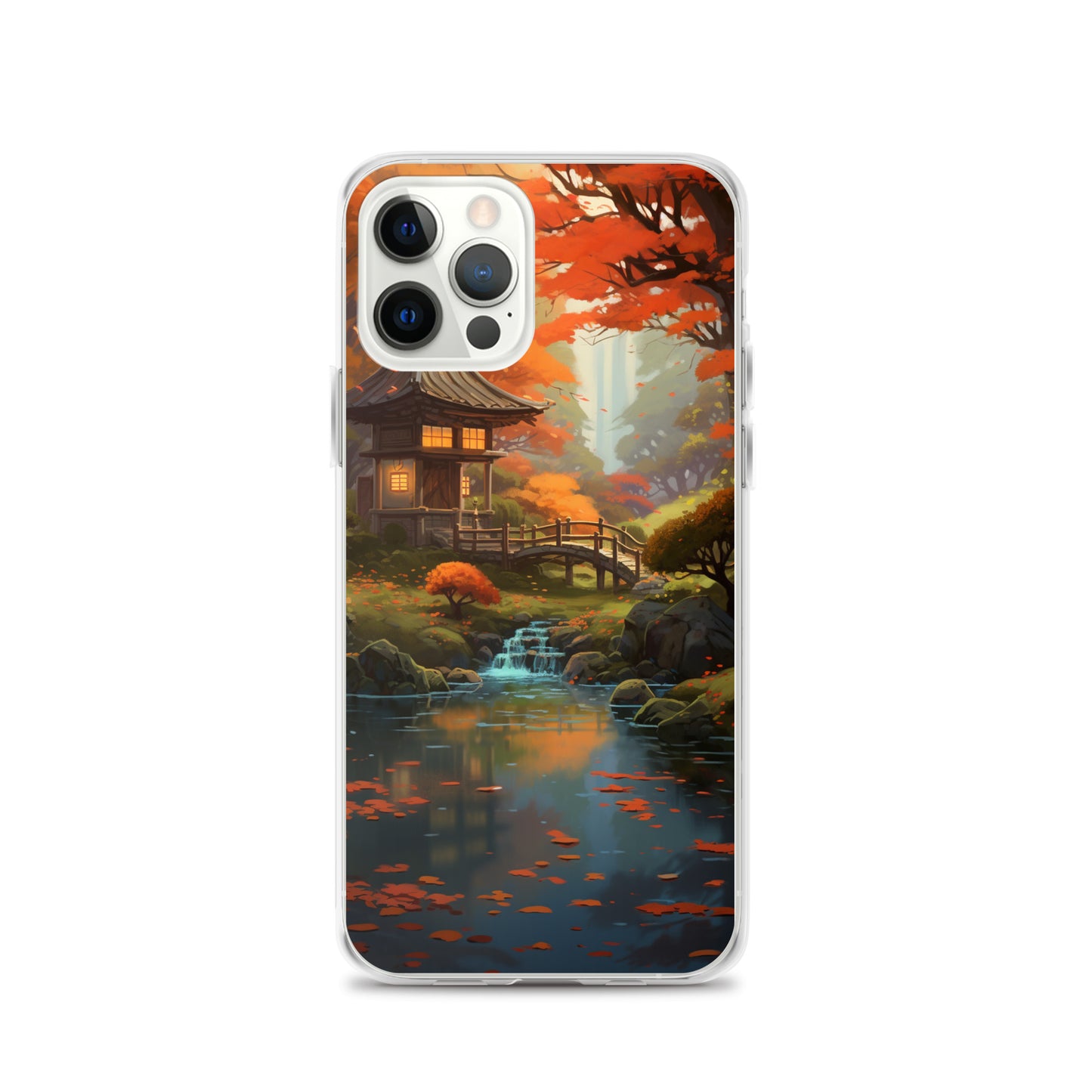 Japanese Garden in Autumn iPhone Case