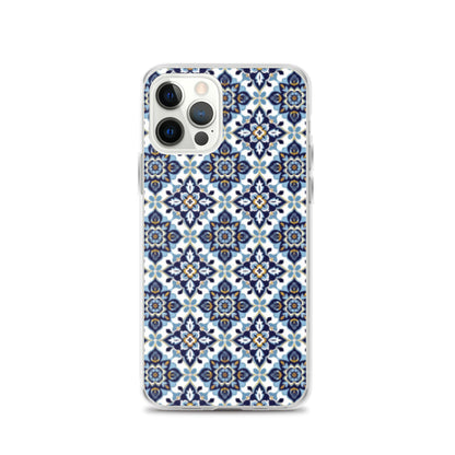 iPhone Case Classic Encaustic Tile Blue