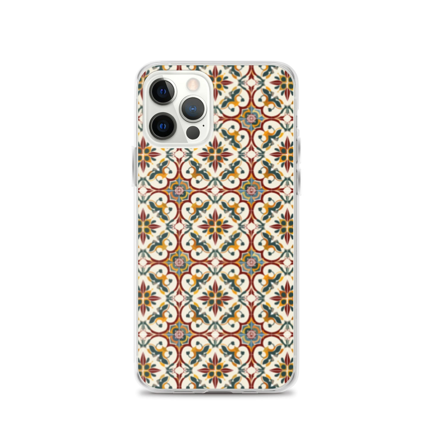 iPhone Case Classic Victorian Tile Red