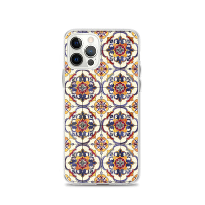 iPhone Case Classic Victorian Tile Blue