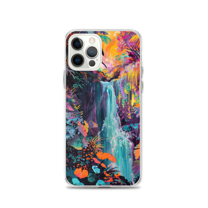 iPhone Case Vibrant Tropical Jungle Waterfall
