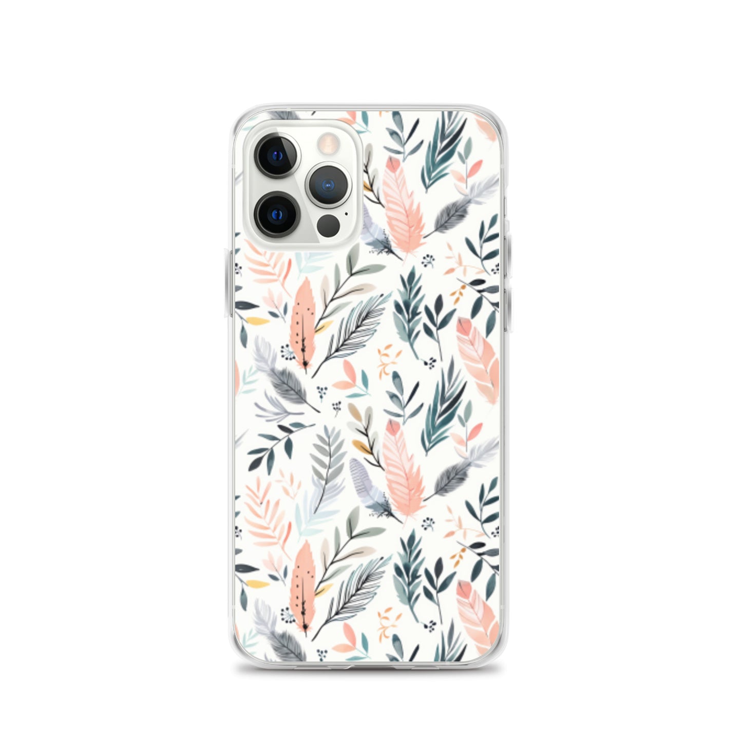 iPhone Case Pastel Feathers & Plants