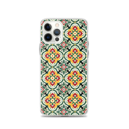 iPhone Case Colorful Traditional Maltese Cement Tile Pattern