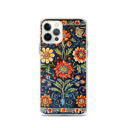 iPhone Case Colorful Flowers Boleslawiec Pottery Tile