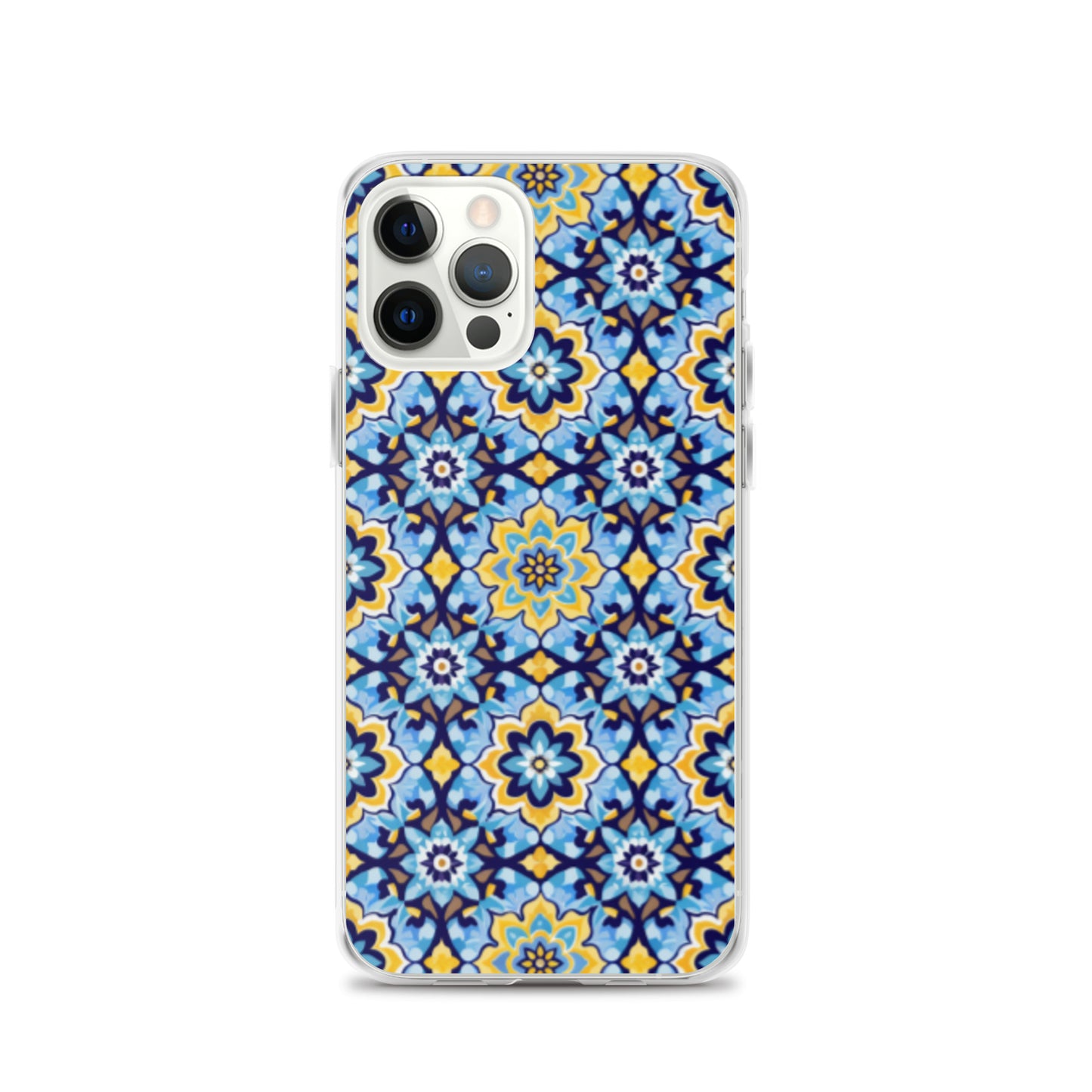 iPhone Case Kashi Tiles Yellow & Light Blue
