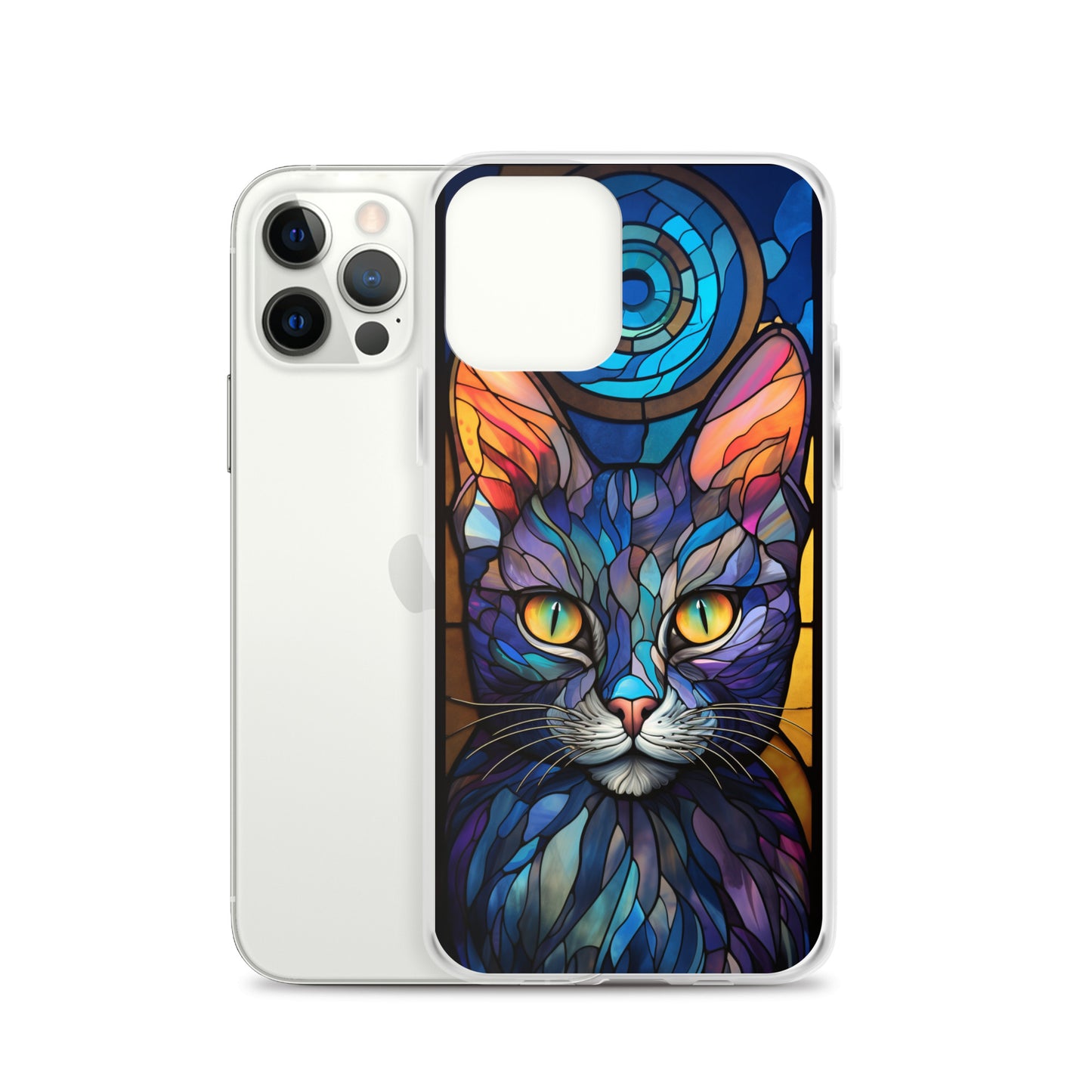 Stained Glass Cat iPhone Case