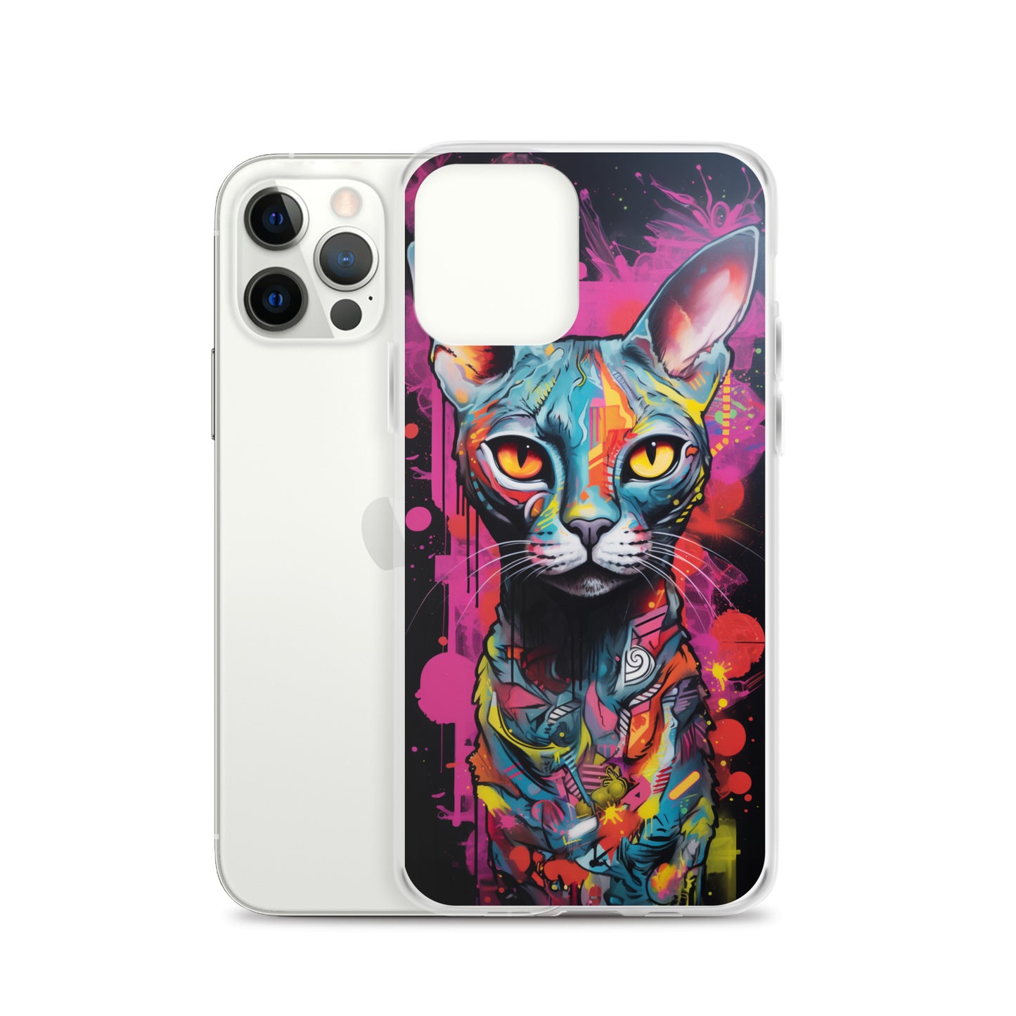 Graffiti Sphynx Cat #2 iPhone Case