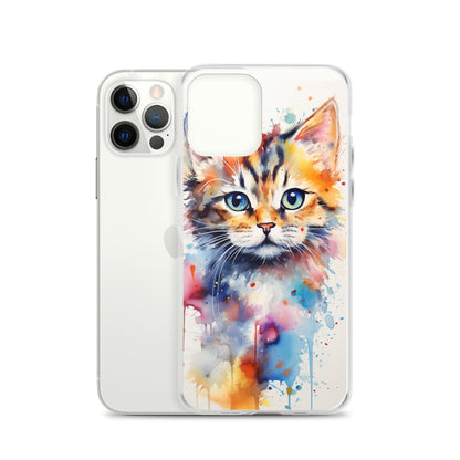 Watercolor Kitty Cat iPhone Case