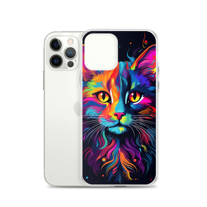 Day Glo Cat iPhone Case