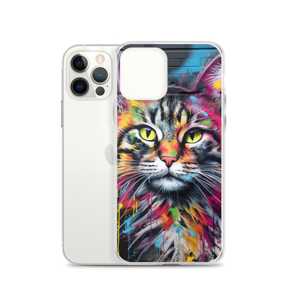 Graffiti Cat iPhone Case