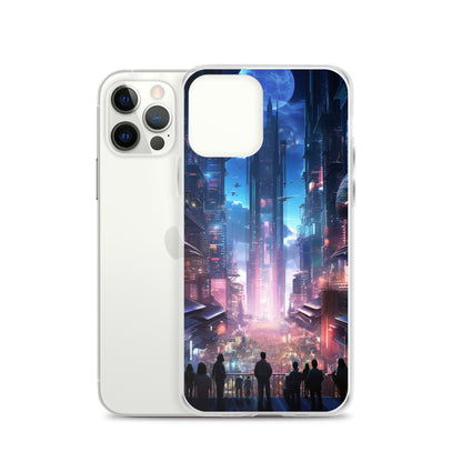 Cyberpunk Cityscape iPhone Case