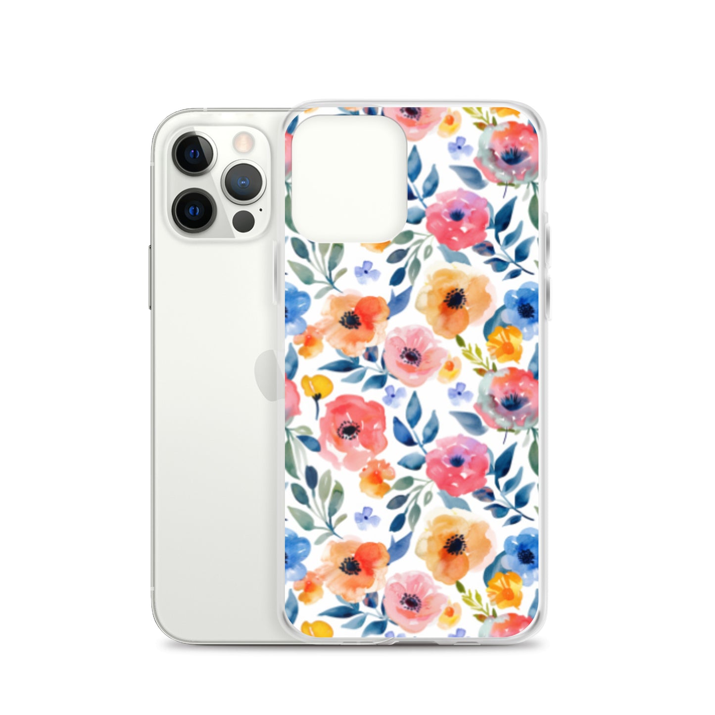 iPhone Case Colorful Watercolor Floral Pattern