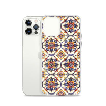 iPhone Case Classic Victorian Tile Blue