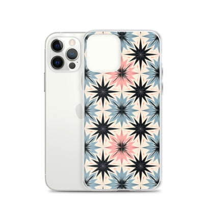 iPhone Case Pink and Blue Pastel Retro Stars