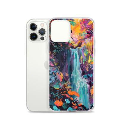 iPhone Case Vibrant Tropical Jungle Waterfall