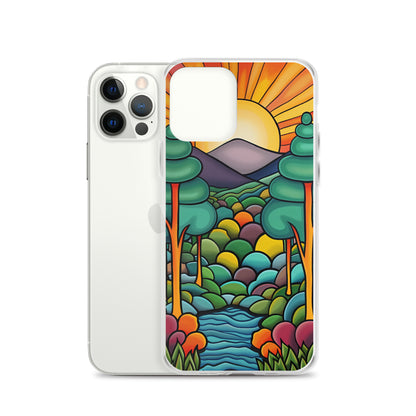 iPhone Case Arkley Sunrise over Mountains and Forest