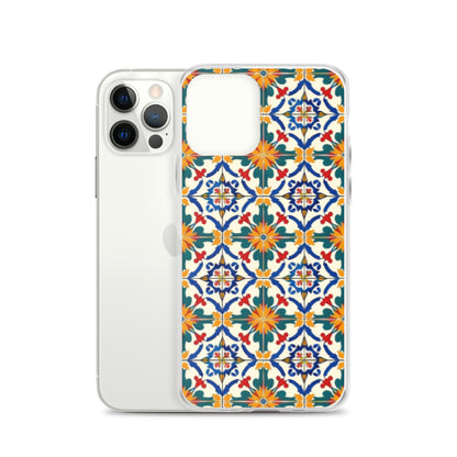 iPhone Case Colorful Yellow & Green Mediterranean Tiles
