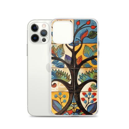 iPhone Case Colorful Tile Tree