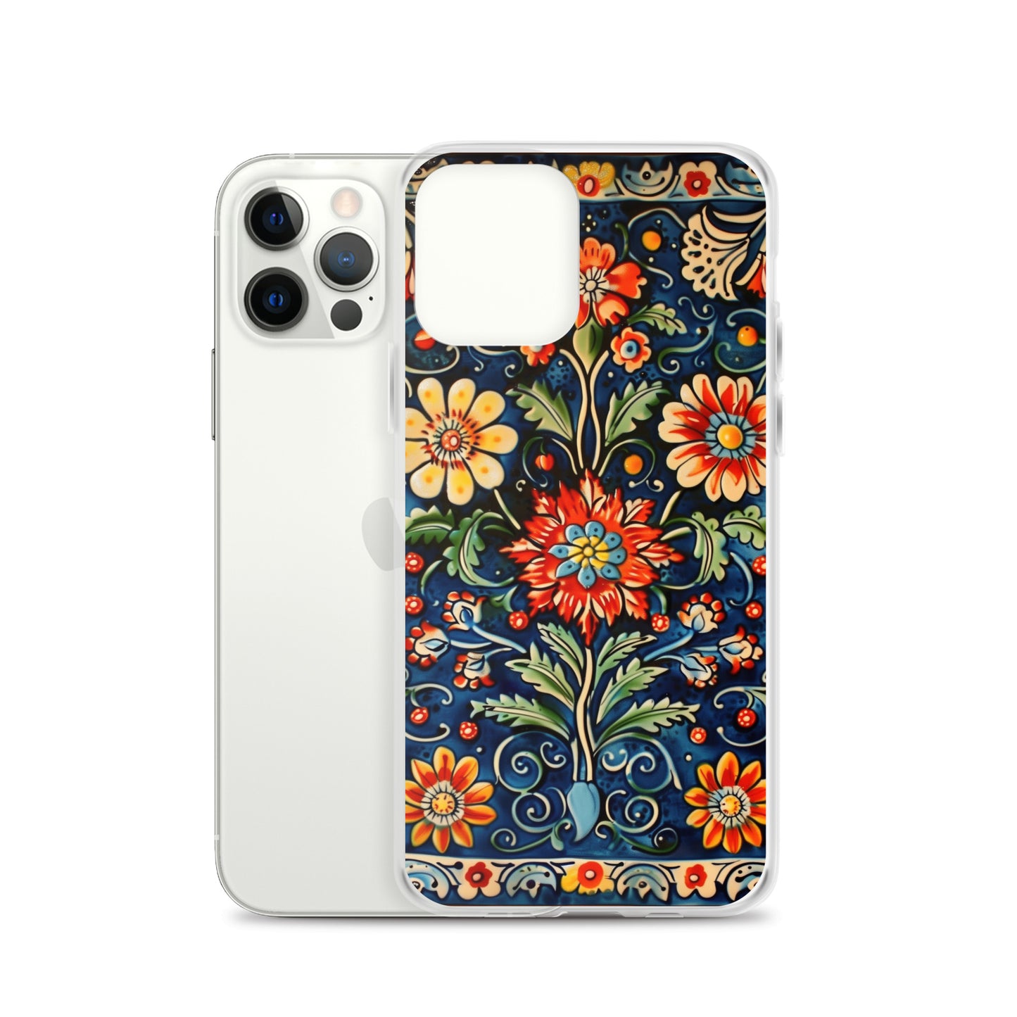 iPhone Case Colorful Flowers Boleslawiec Pottery Tile
