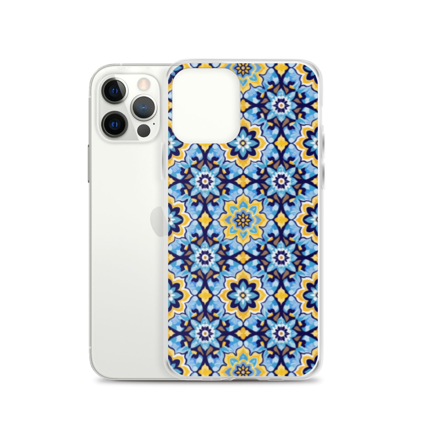 iPhone Case Kashi Tiles Yellow & Light Blue