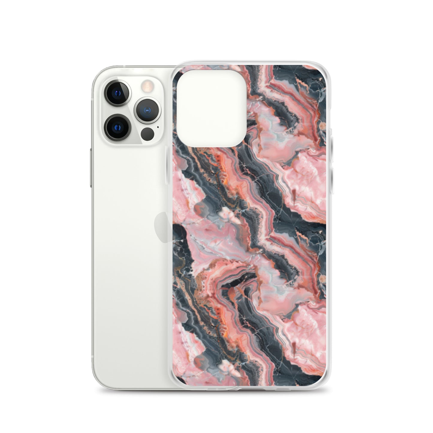 iPhone Case Pink Picasso Marble Pattern