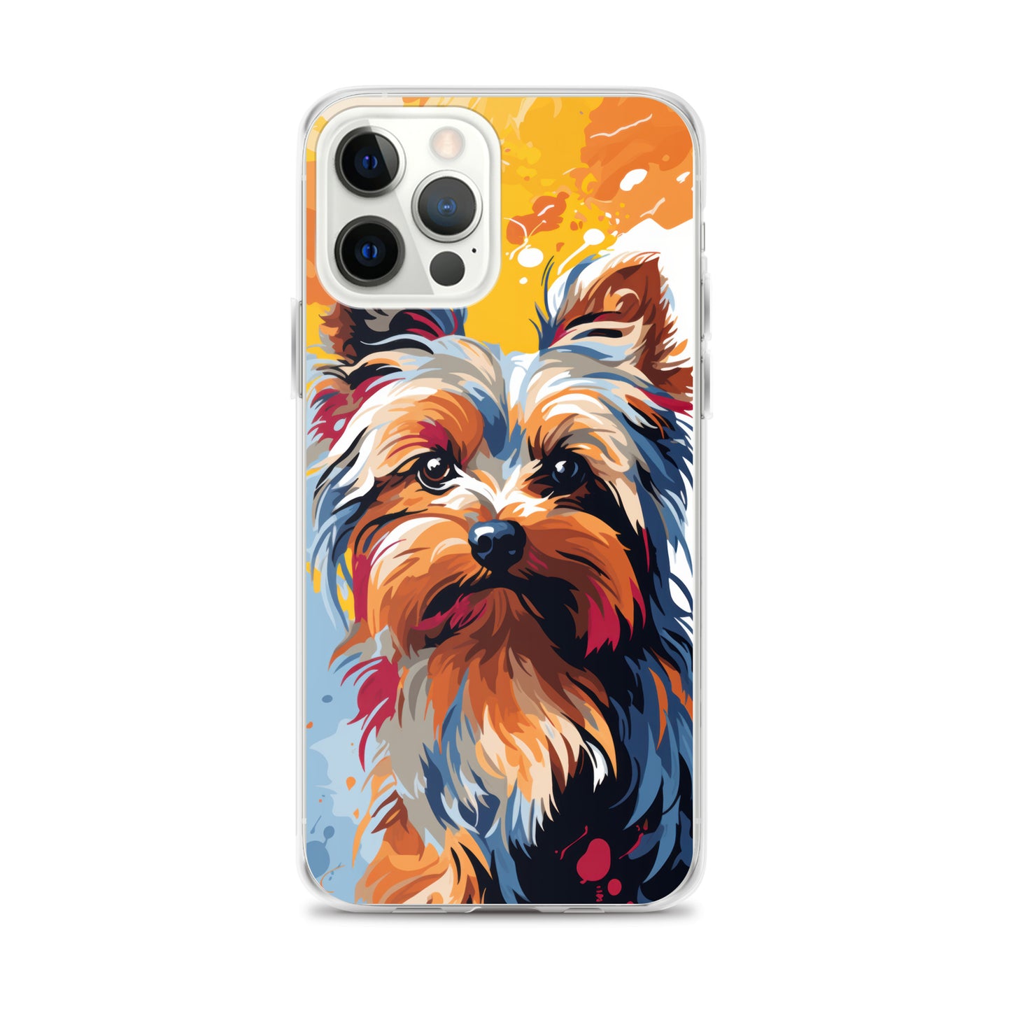 iPhone Case Painted Yorkshire Terrier Yellow