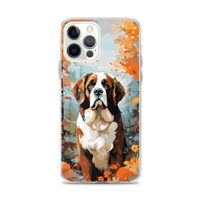 iPhone Case Painted St. Bernard