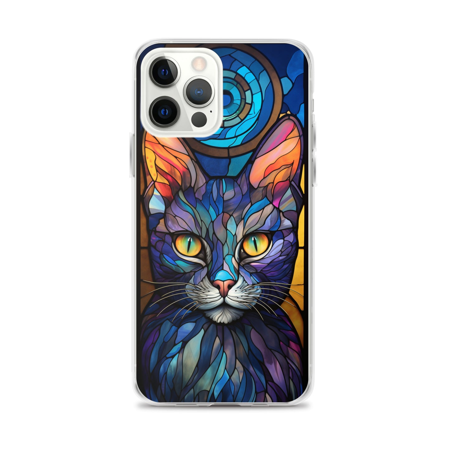 Stained Glass Cat iPhone Case
