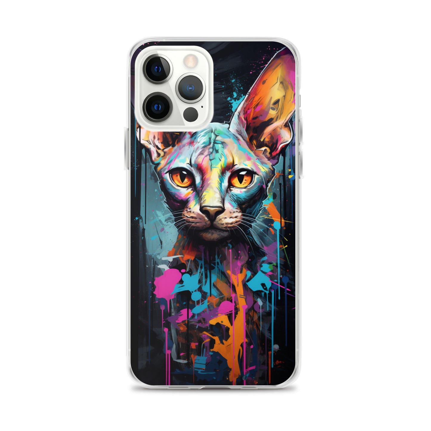 Graffiti Sphynx Cat iPhone Case