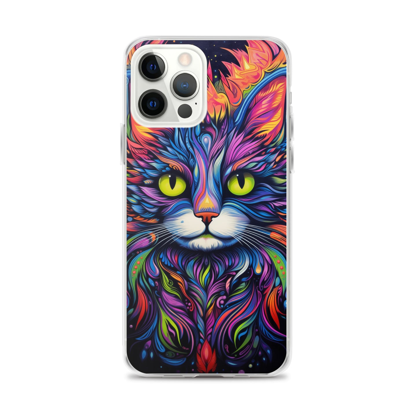 Psychedelic Cat iPhone Case