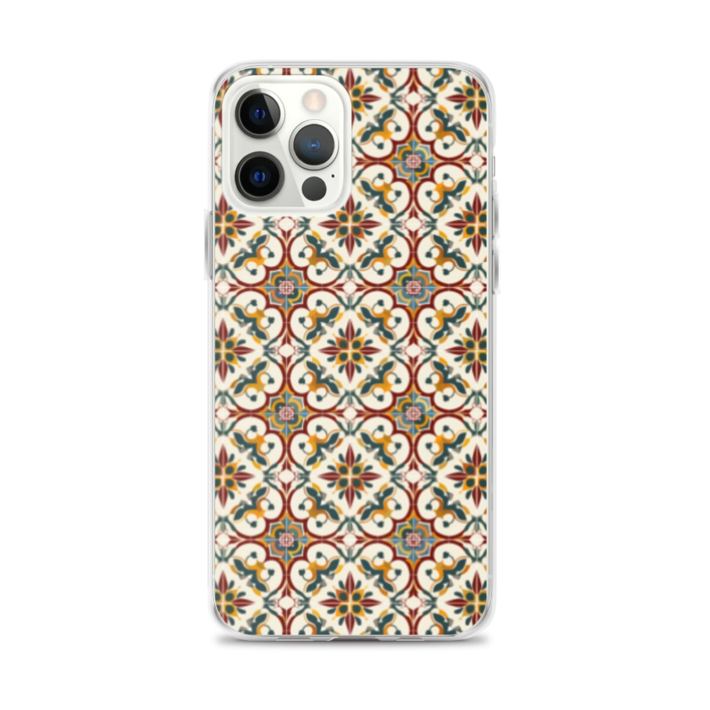 iPhone Case Classic Victorian Tile Red