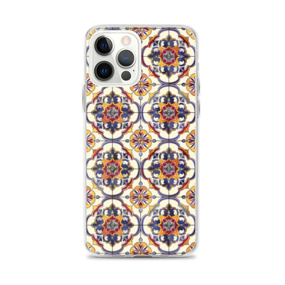 iPhone Case Classic Victorian Tile Blue