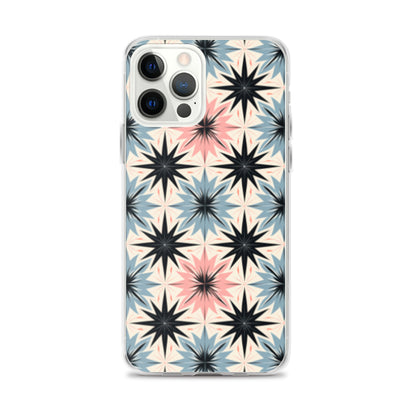 iPhone Case Pink and Blue Pastel Retro Stars