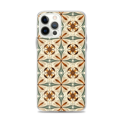 iPhone Case Ornate Leaves Tile