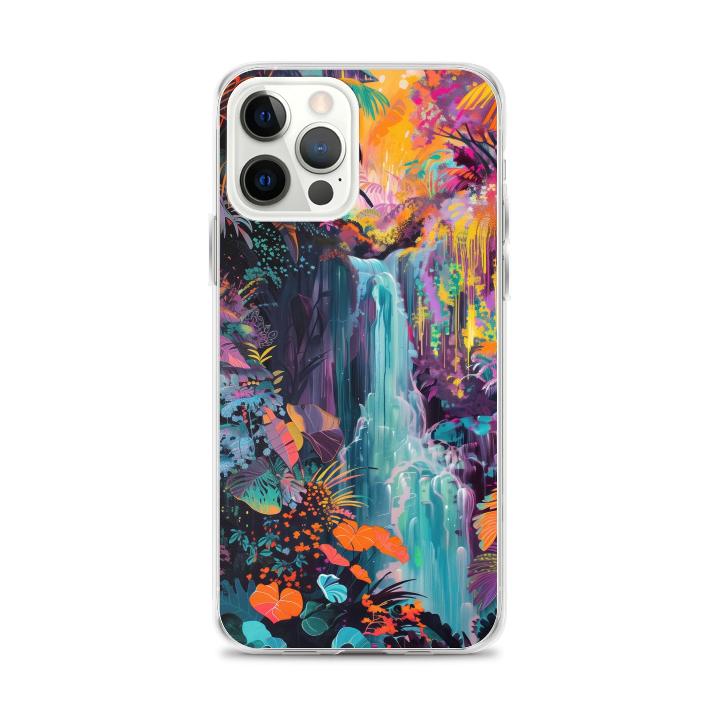 iPhone Case Vibrant Tropical Jungle Waterfall