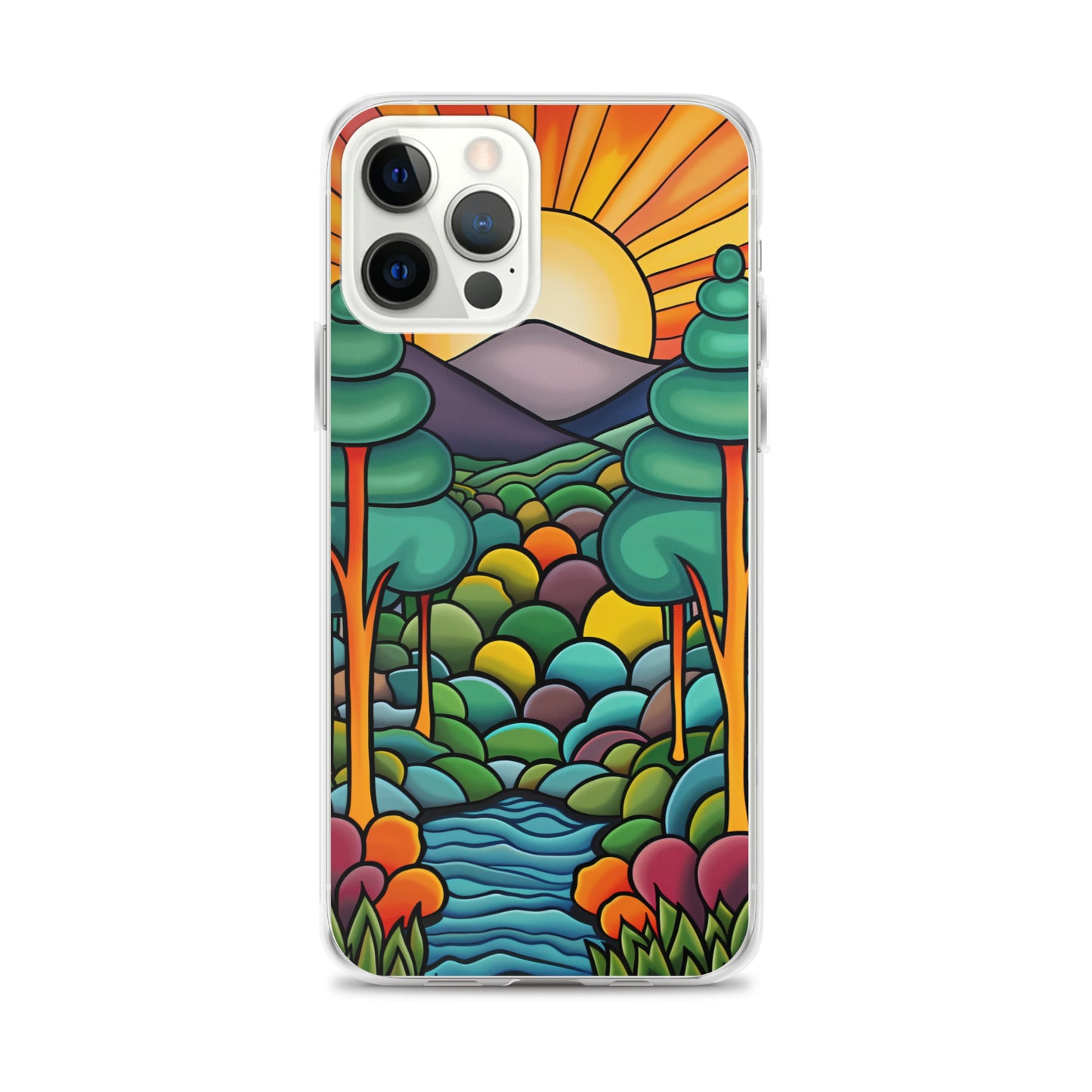 iPhone Case Arkley Sunrise over Mountains and Forest