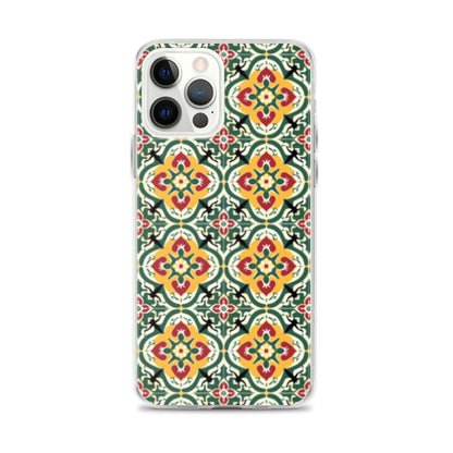 iPhone Case Colorful Traditional Maltese Cement Tile Pattern