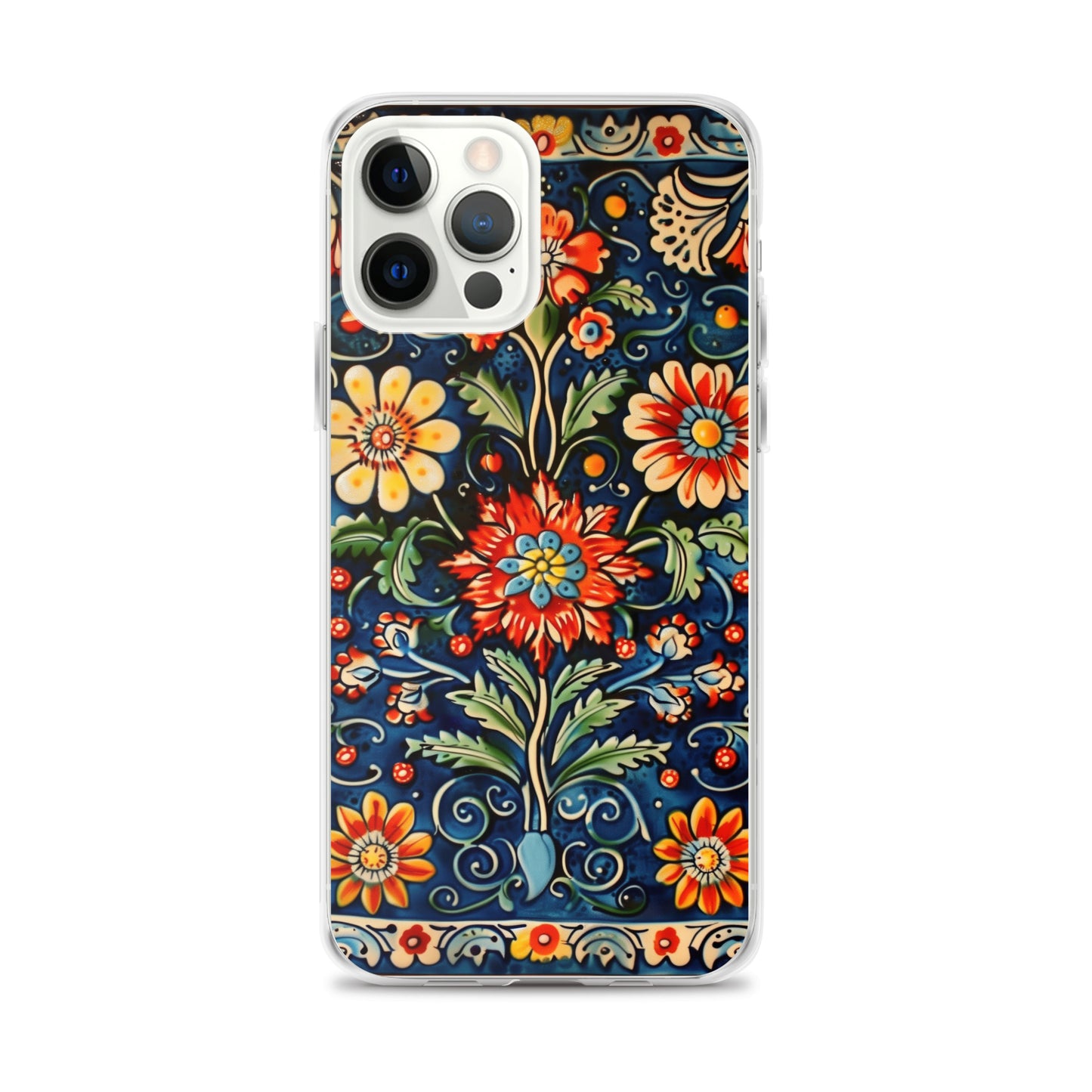 iPhone Case Colorful Flowers Boleslawiec Pottery Tile