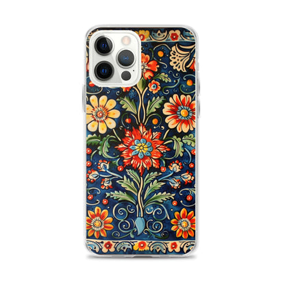 iPhone Case Colorful Flowers Boleslawiec Pottery Tile