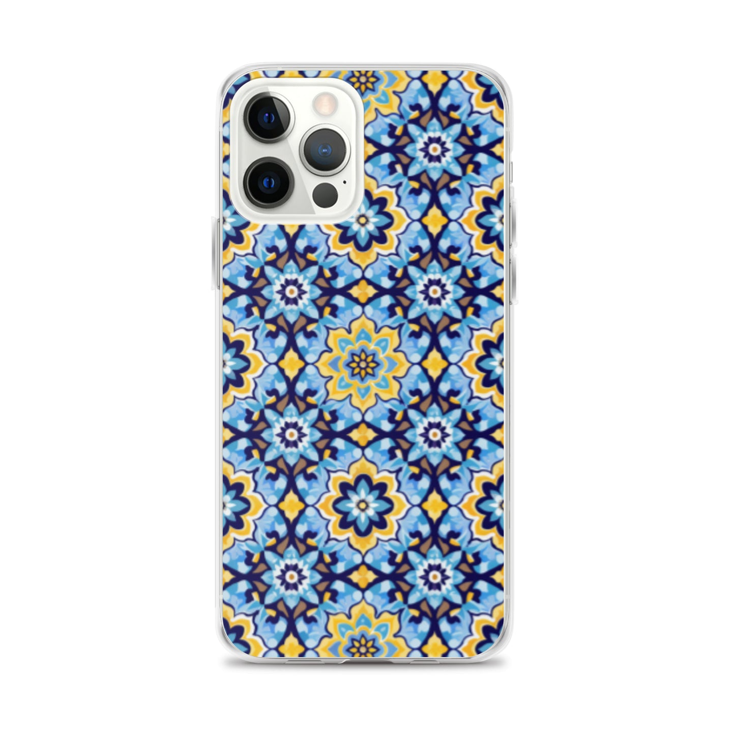 iPhone Case Kashi Tiles Yellow & Light Blue