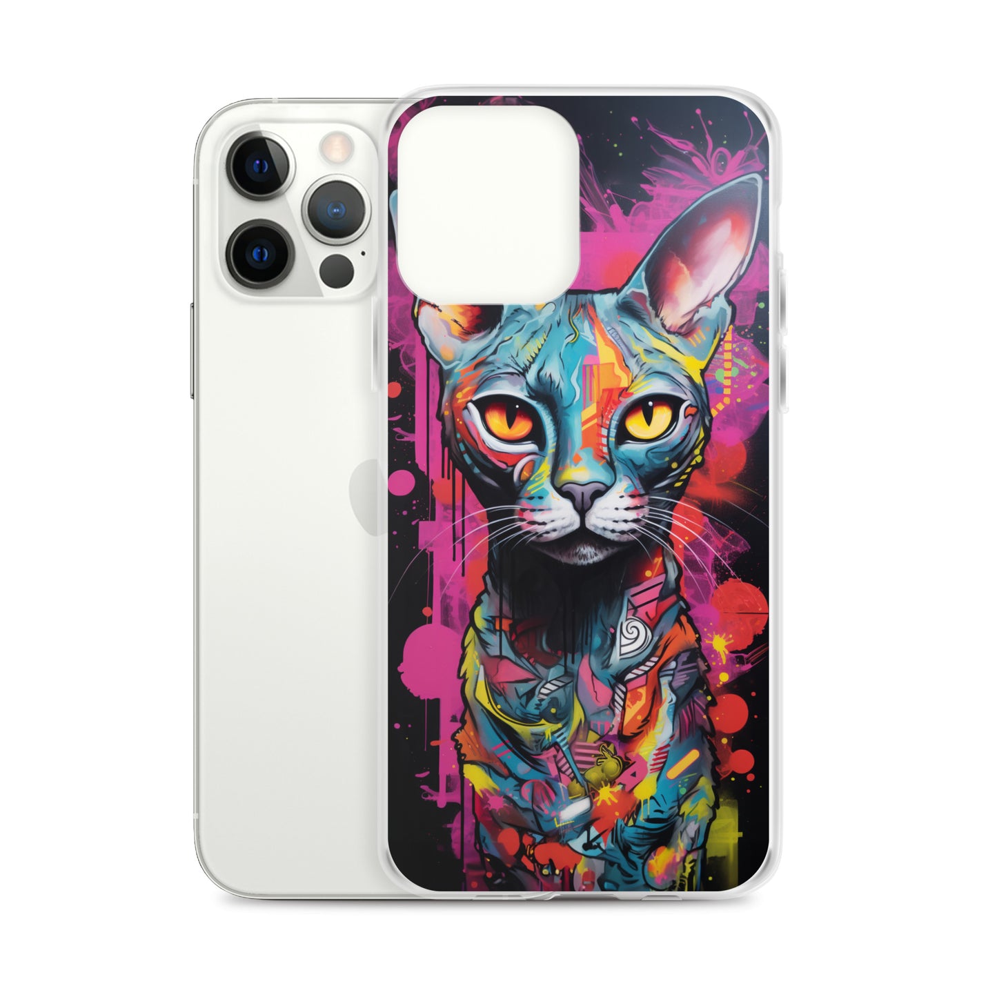 Graffiti Sphynx Cat #2 iPhone Case